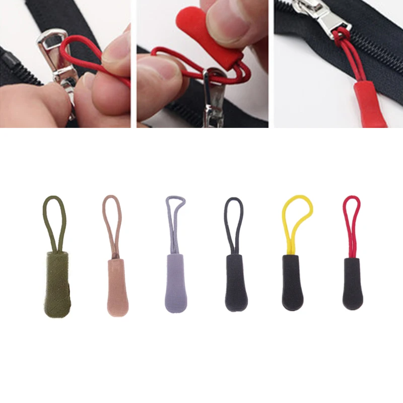 

Zip Cord Broken Buckle Zipper Clothes Pull Puller End Fixer Tent Backpack Tab Replacement Clip Fit Rope Tag Travel Bag Suitcase