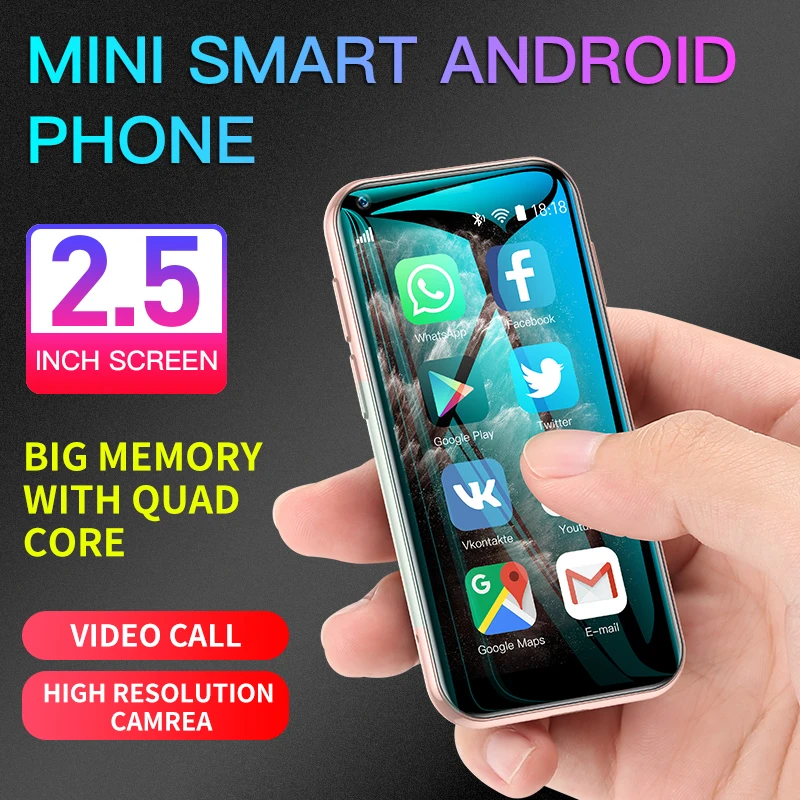 

SOYES XS11 Super Mini Smartphone Android 1GB 8GB 2.5'' Quad Core Google Play Store 3G Cute Small Celular Mobile Phone VS XS S9X