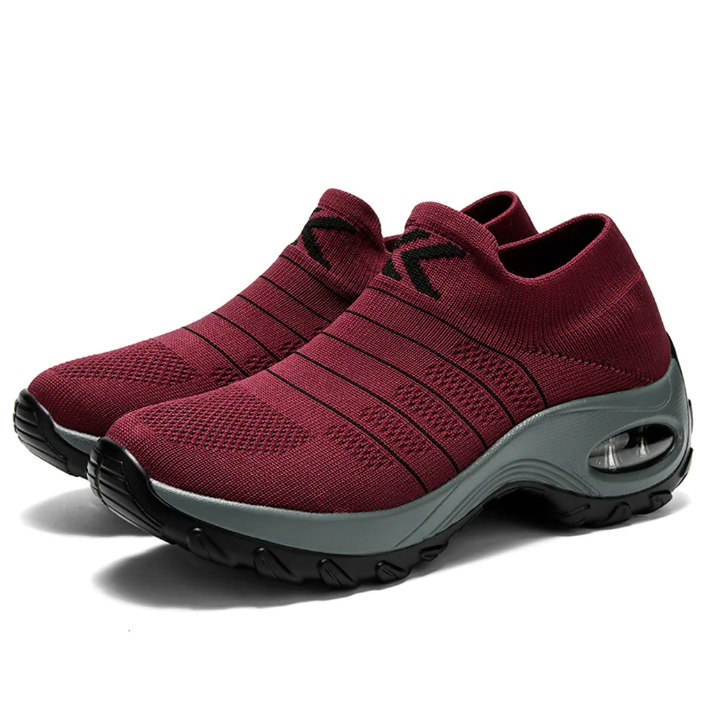 

Women's Casual Platform Loafers Sneakers Thick Bottom Shoes Breathable Walking Mesh Flat Shoes Sneakers Tenis Feminino A50