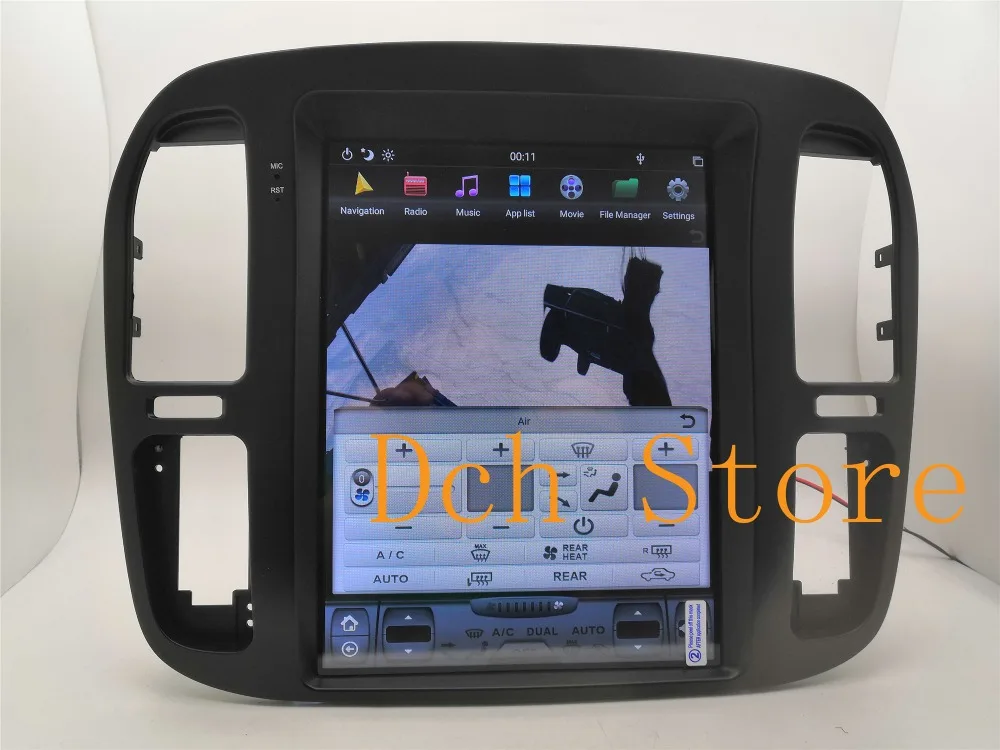 12,1 ''tesla стиль Android 8,1 автомобильный dvd-плеер gps навигация для TOYOTA LAND CRUISER LC100 1999-2002 радио Lexus lx470 PX6 ips