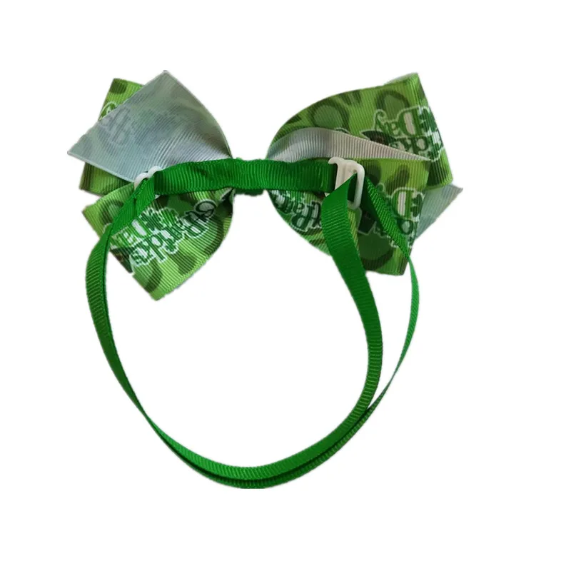 

50pcs Pet Dog Bow Tie Necktie St Patrick's Day Pet Supplies Pet Dog Bow Ties for Middle Large Dog Bow Ties Grooming Accessories