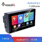 Автомобильный мультимедийный плеер Podofo, универсальная мультимедийная система на Android 9,1, с 7 