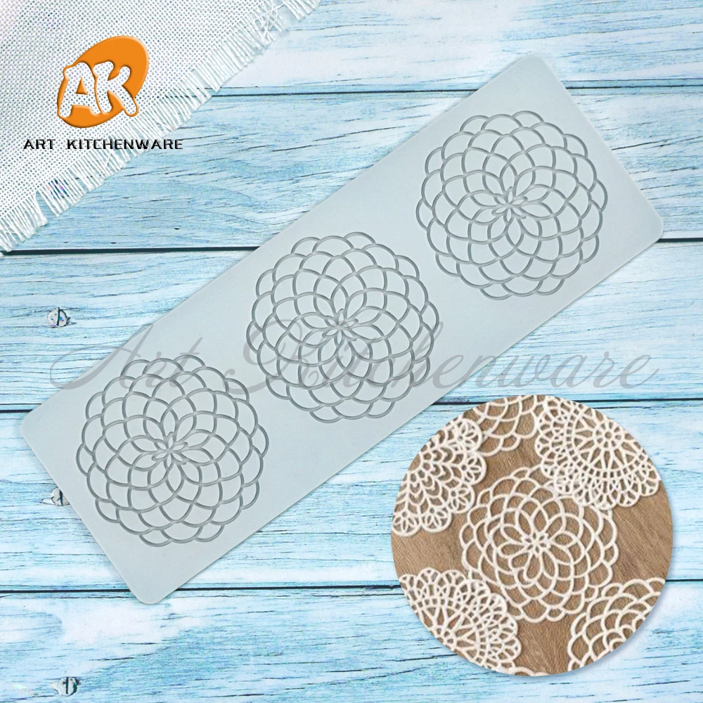 

Силиконовая форма для шоколада, с цветочным узором