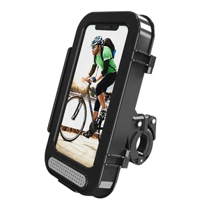 Bike Mobile Phone Holder Universal Motocycle Waterproof Case Bicycle
Handlebar Clip Mount Phone Stand For iPhone Samsung Xiaomi