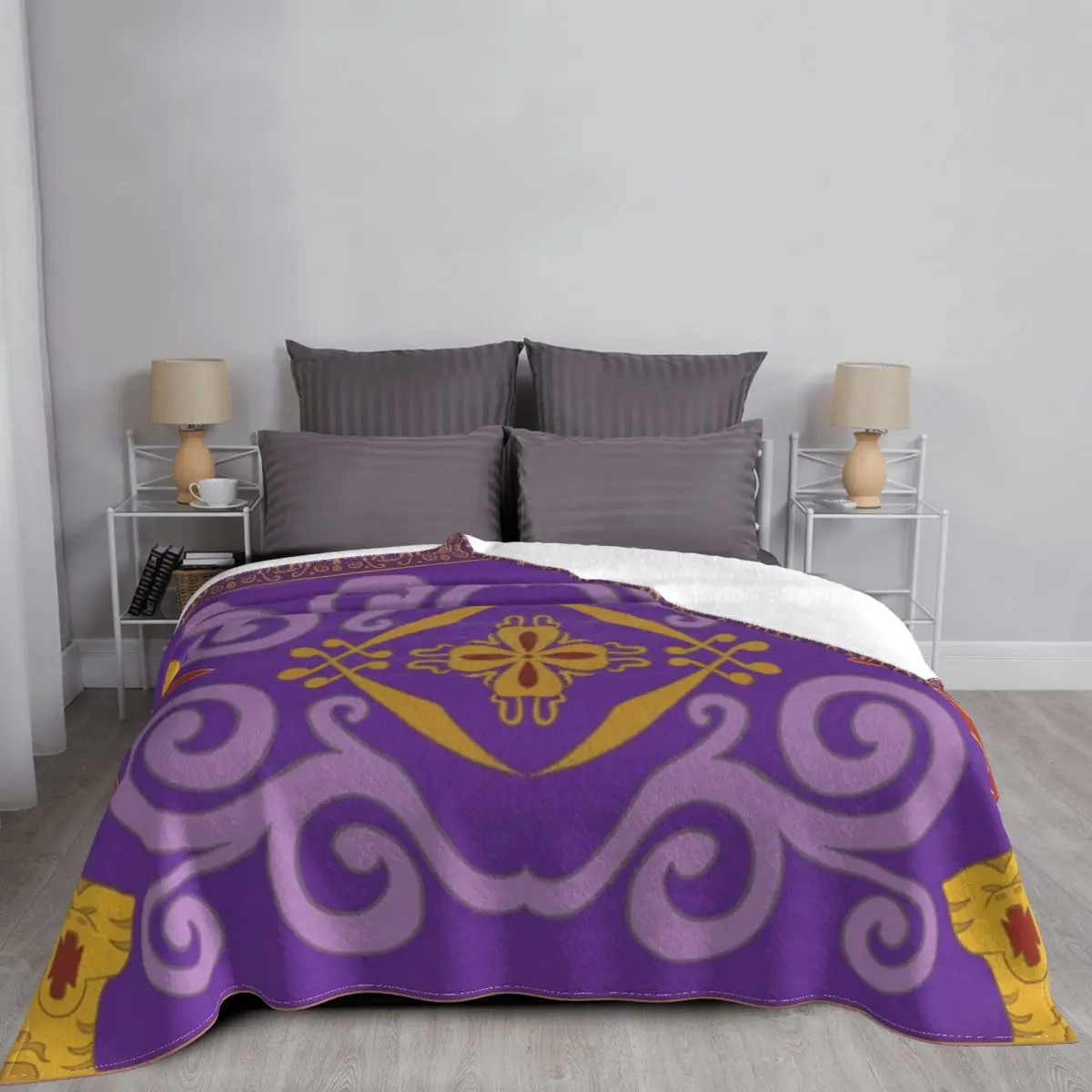 Magic Carpet Blanket Bedspread Bed Plaid Muslin Sofa Blankets Luxury Beach Towel | Дом и сад