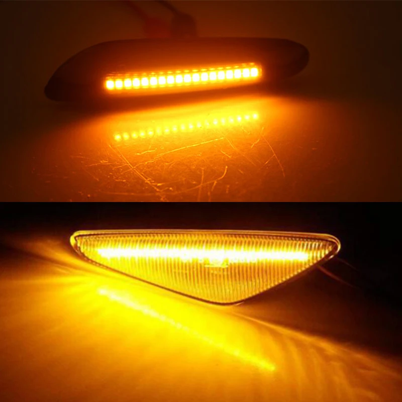 2x LED Turn Signal Lamp Side Marker Flowing Light For BMW E46 E36 E90 E91 E60 E81 E82 E92 E93 X1 E84 X3 E83 X5 E53 E70 X6 E71 images - 6