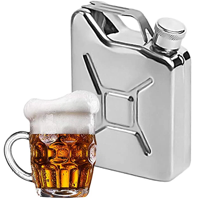 Плоская фляжка для ликера 5 унций портативная карманная спирта из нержавеющей