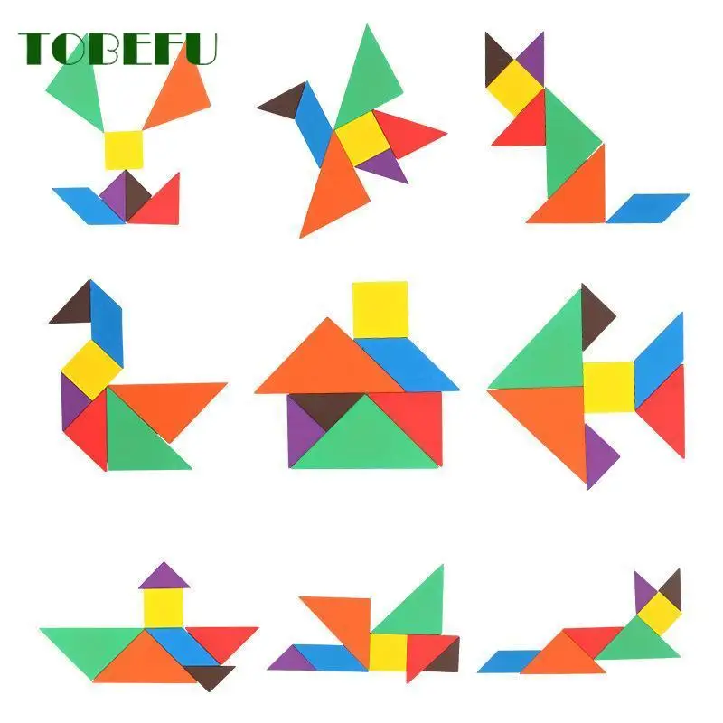 Забавные красочные деревянные рандомные игрушки TOBEFU для детей головоломки