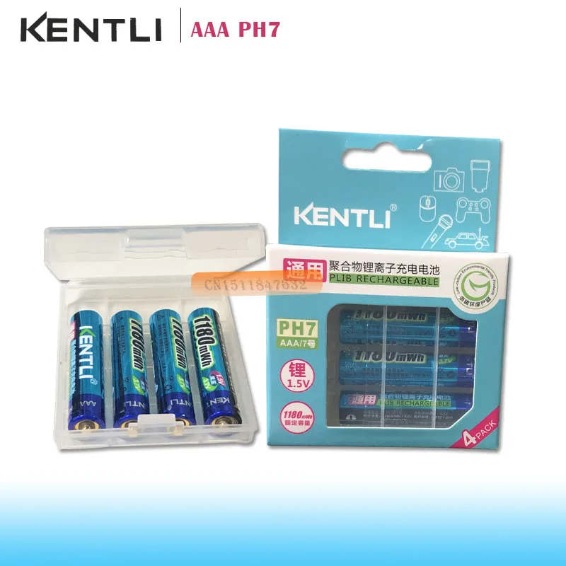 Перезаряжаемые литий-ионные аккумуляторы 6 шт./лот мощные 1 5 В AAA 1180mWh | Электроника