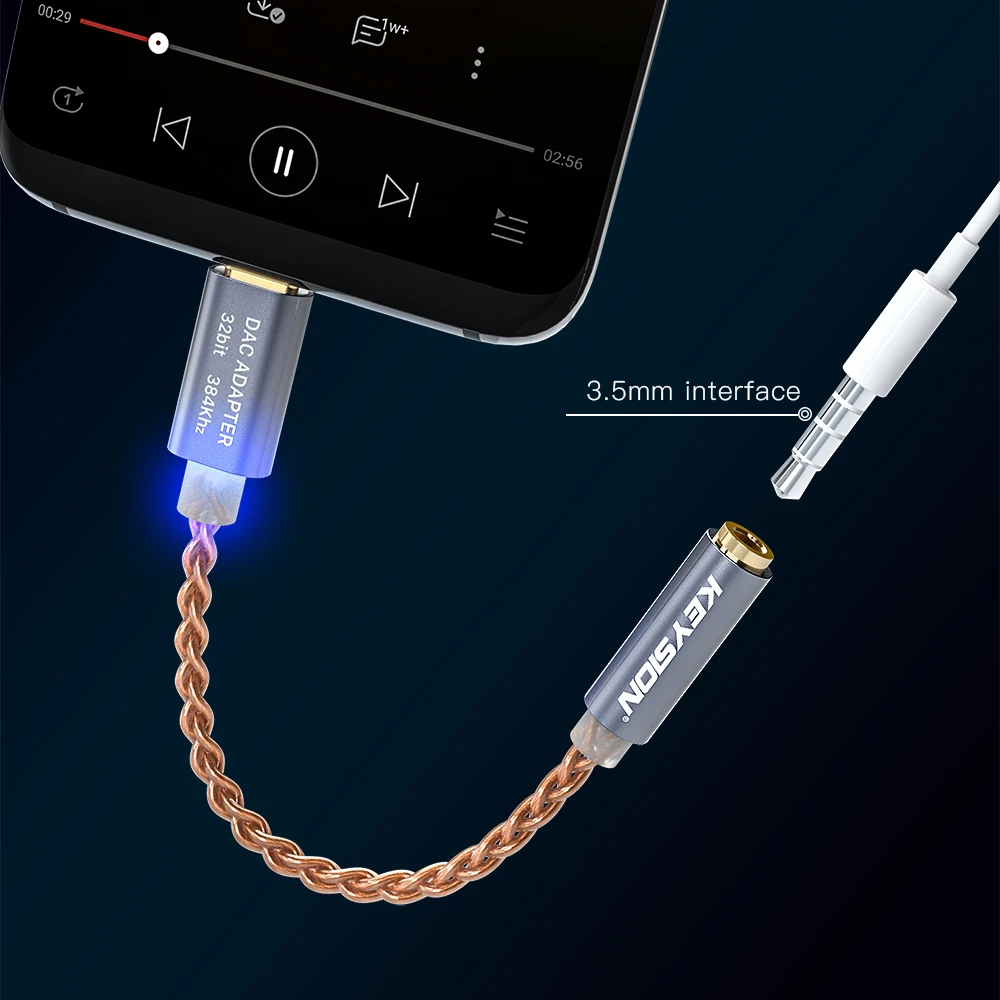 Усилитель для наушников KEYSION Hi-Fi DAC USB Type-C 32 бит 384 кГц. | Мобильные телефоны и