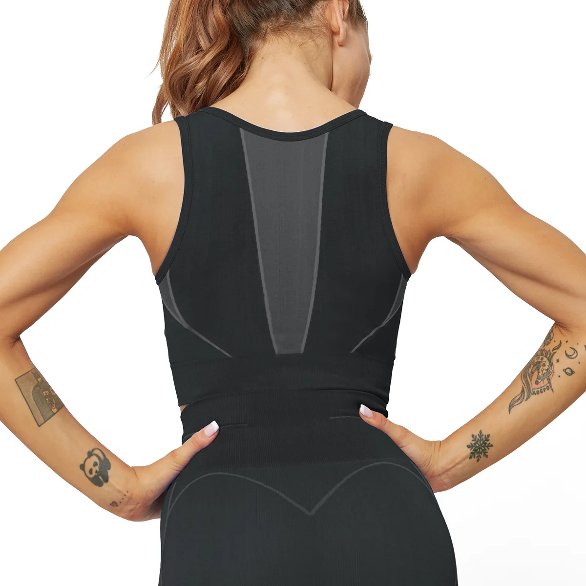 

Breathable Yoga Vest Running Sports Underwear Seamless Beautiful Back Shockproof Gathered Large Size Sports Bra