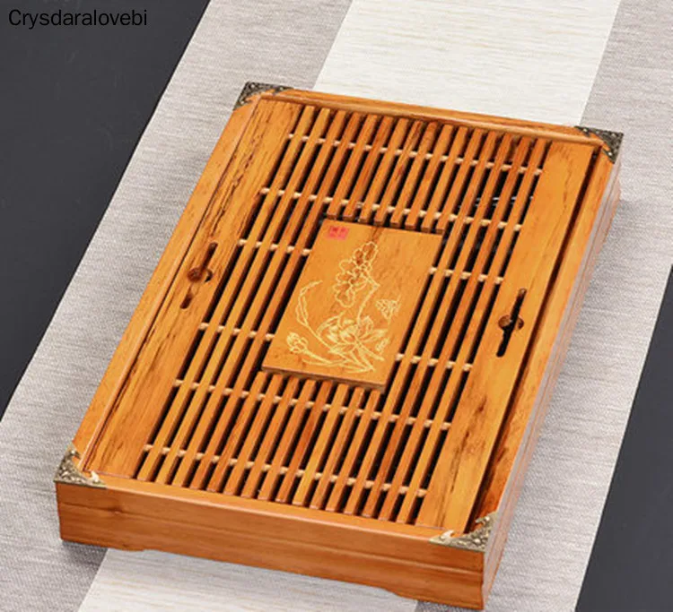 

Tea Set, Bamboo Tea Tray ,MelamineTea Table Water Storage Tea Set Table Chinese Pu'er Tea Cup Ceremony Tools Tea Set