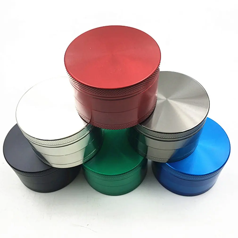 Портативный 4 слоя мини Алюминий сплав травяной травы измельчитель сигарного