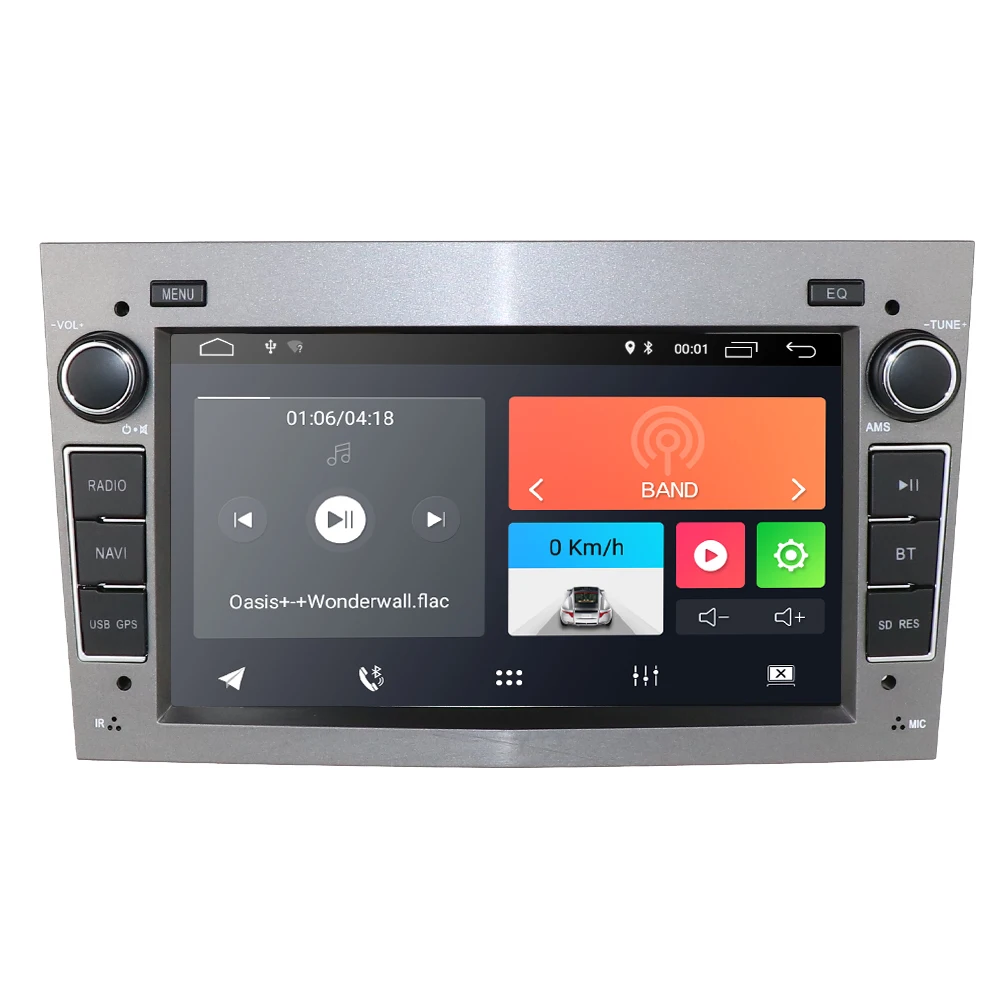 Ips DSP 2GB Android 9,0 2 DIN Автомобильный gps для opel Vauxhall Astra H G J Vectra Antara Zafira Corsa Vivaro Meriva Veda камера - Color: Gray