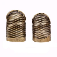 2 sizes finger protector thimble for embroidery kit sewing special retro thimble diy sewing thimble sewing tool accessories