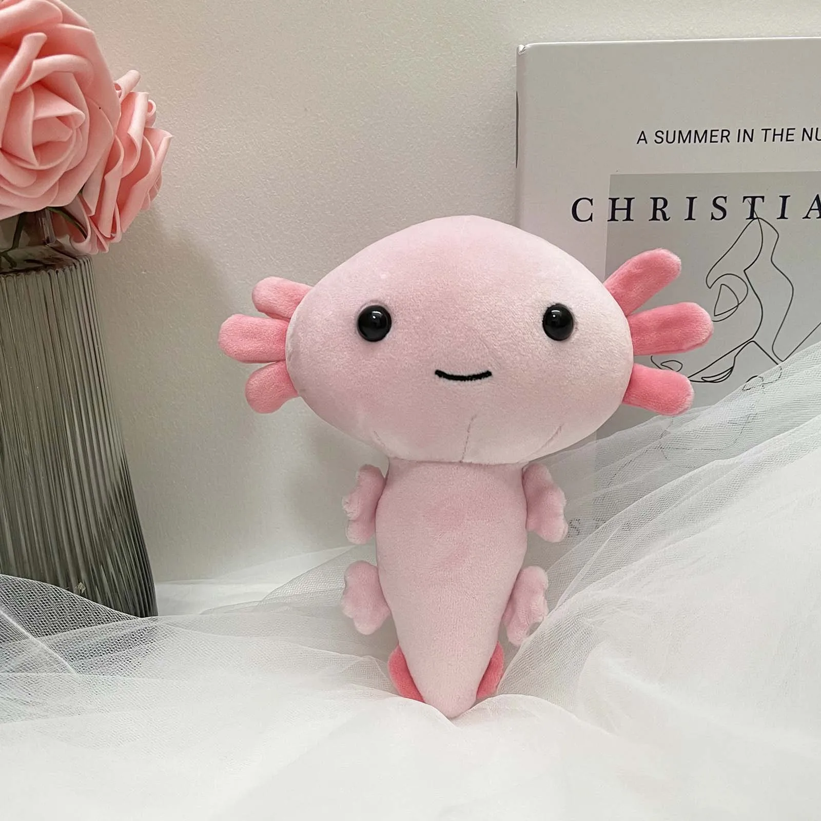 Плюшевая игрушка Kawaii Axolotl 20 см 2021 мультяшное милое животное набивная плюшевая