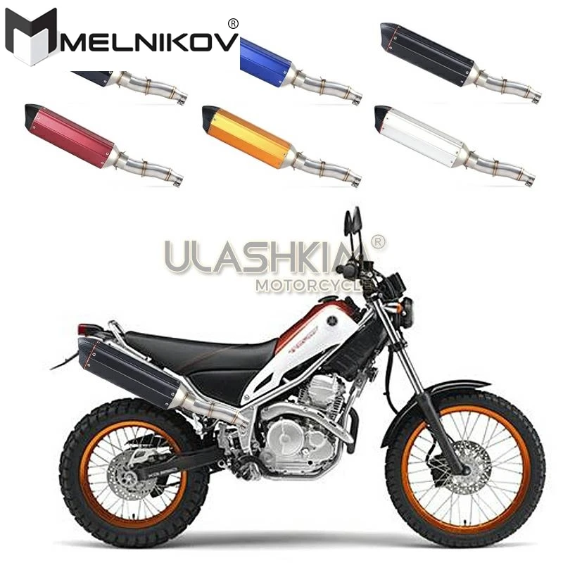 Полная выхлопная система выхлопного глушителя Slip On для мотоцикла YAMAHA Tricker XG250 XT250 XG XT 250 CC с адаптером средней трубы.