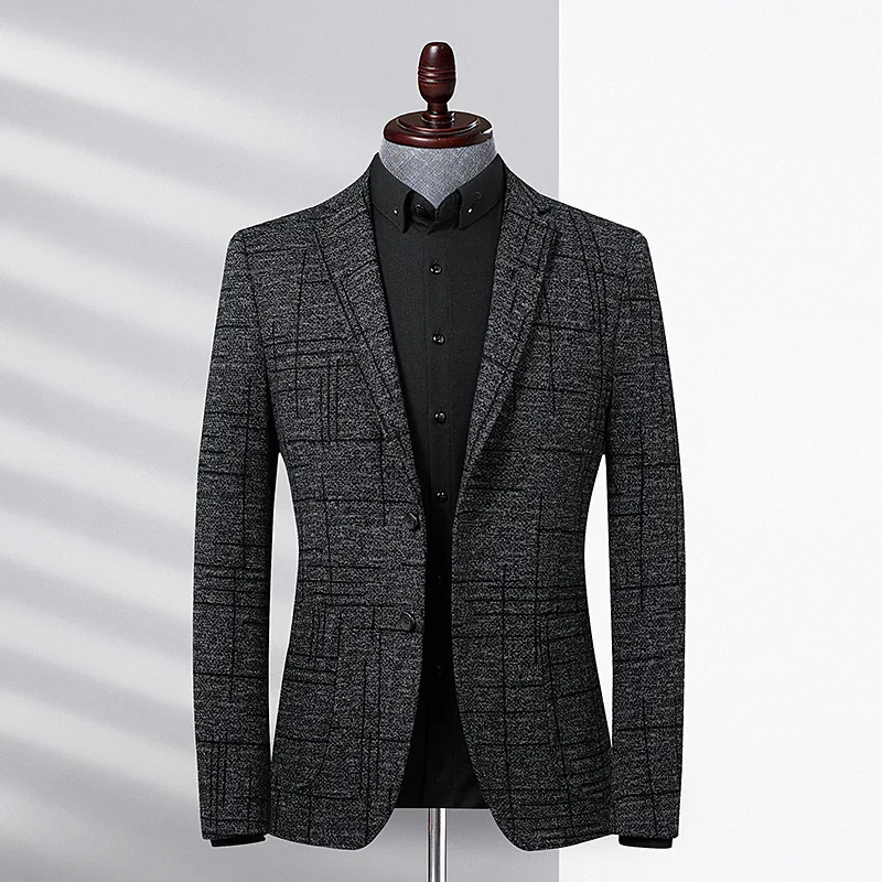 

Grade Designer Brand Casual Fashion Korean Night Jacket Regular Fit Blazer For Men Wedding Suit Coat Men's Clothes