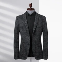 grade designer brand casual fashion korean night jacket regular fit blazer for men wedding suit coat mens clothes