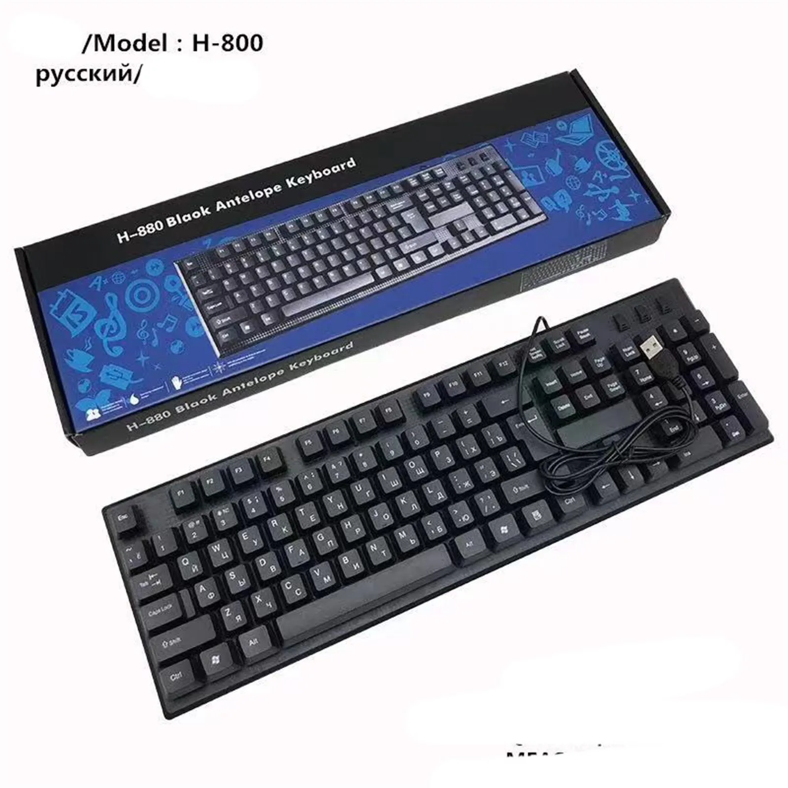 Игровая клавиатура компьютерная геймер эргономичный 104 ключей PC клавиатуры