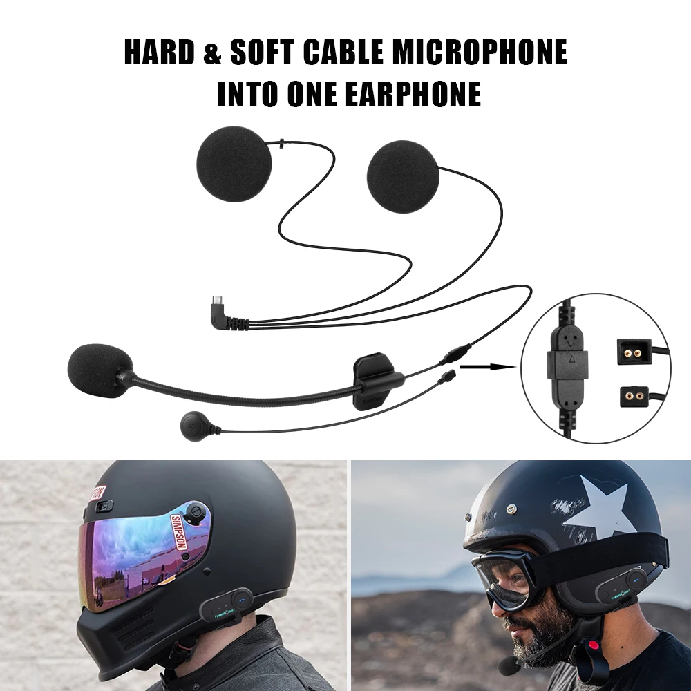 

Motorcycle Intercom Bluetooth Helmet Headset T-COM VB 2 Riders Radio BT Interphone Intercomunicador 2 Way Radio Midland Plug