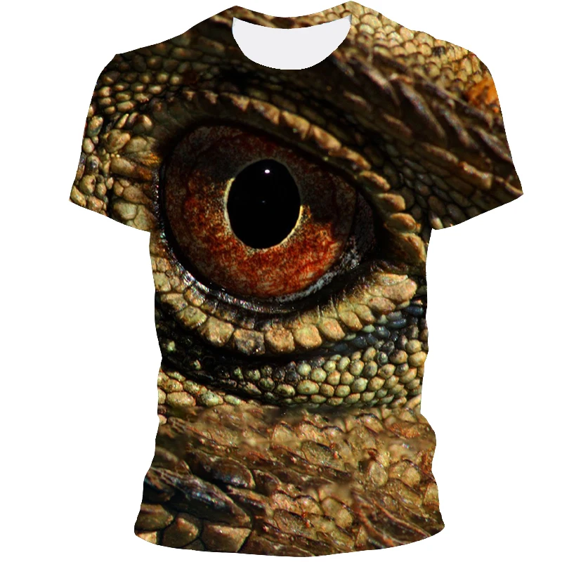 

Summer new men's T-shirt fun various graphic short-sleeved T-shirts men's 3D animal print casual tops interesting T-shirts stran