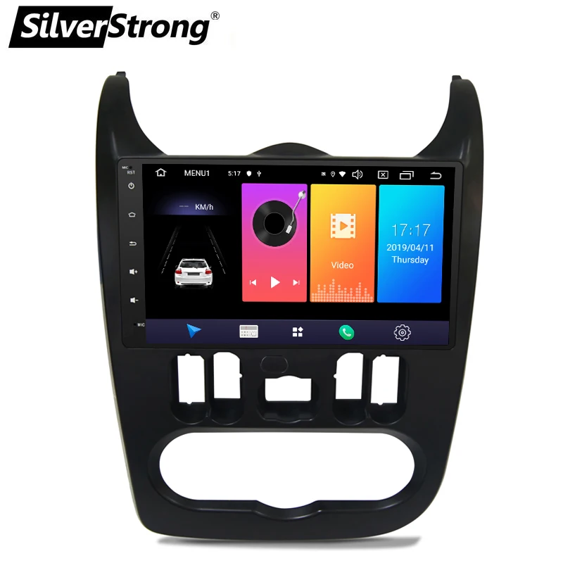 SilverStrong 4G модем Android9.0 9 дюймов Радио Android автомобильный gps для Renault Logan I Sandero Lada Lergus Dacia Duster