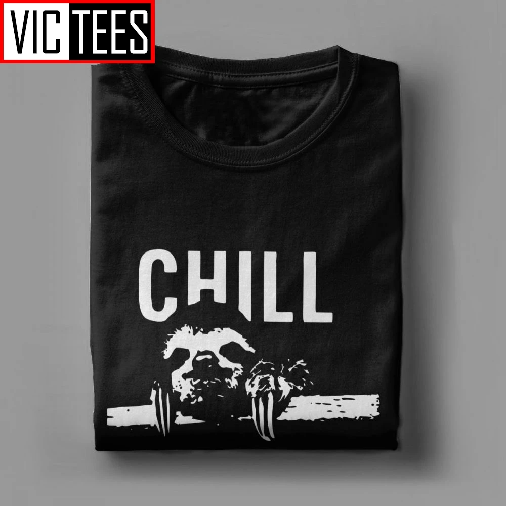 Мужская футболка Ленивец холод брат Забавные топы с круглым вырезом из чистого