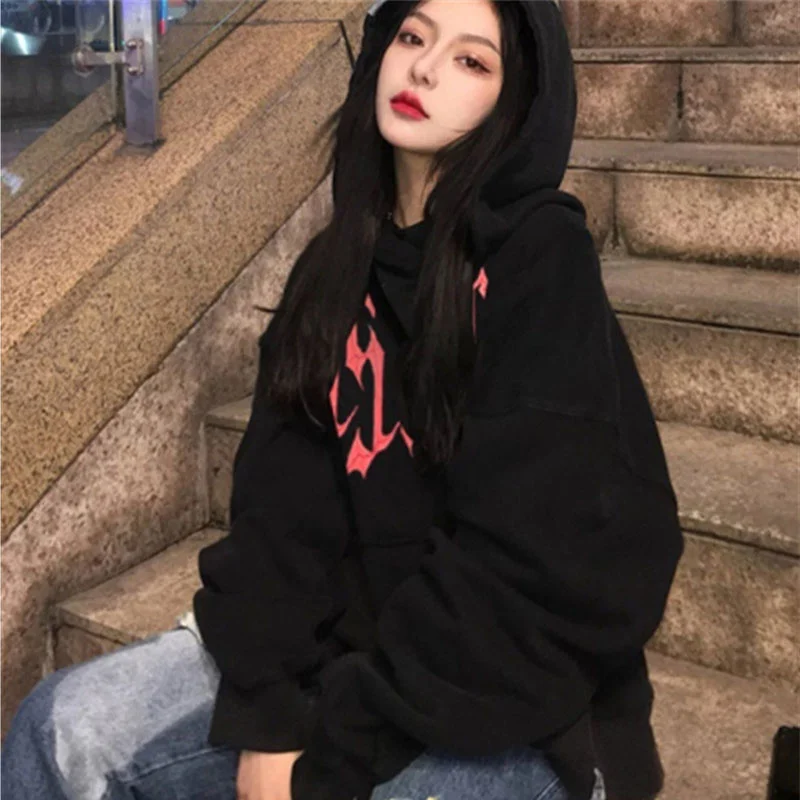 Стильный свитер с капюшоном женское свободное тонкое пальто весна и осень 2021 |