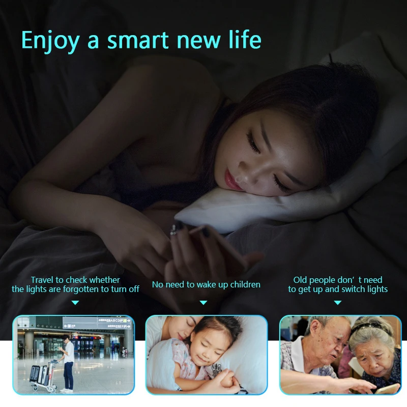 

Tuya Zigbee Smart Switch with Glass PanelEU/US Standard Touch Light 123 Gang switch,APP Remote Control with Alexa Google Home