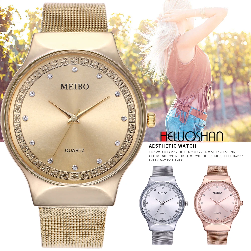 2020 роскошные часы женские Женева известные бренды Стразы Дамское Платье