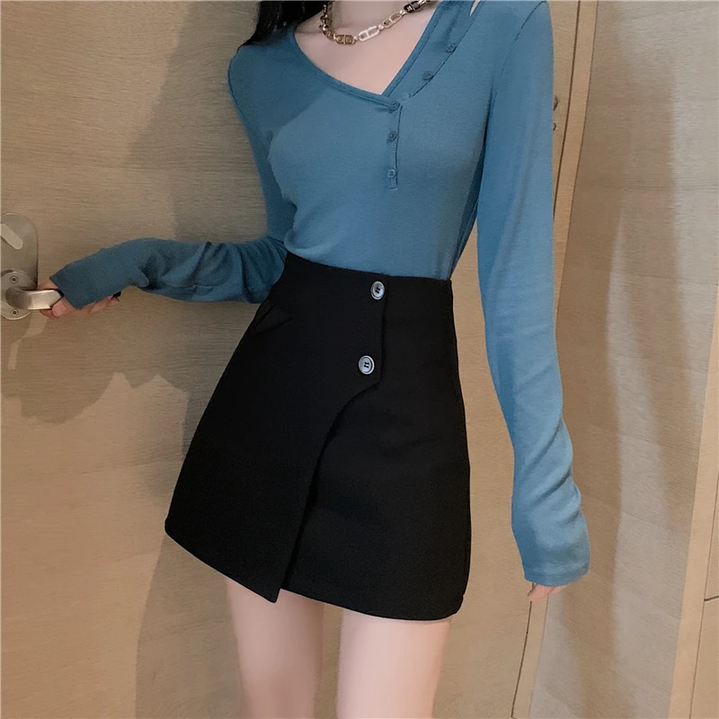 Офисная Женская мини-юбка А-силуэта женская сексуальная облегающая Клубная