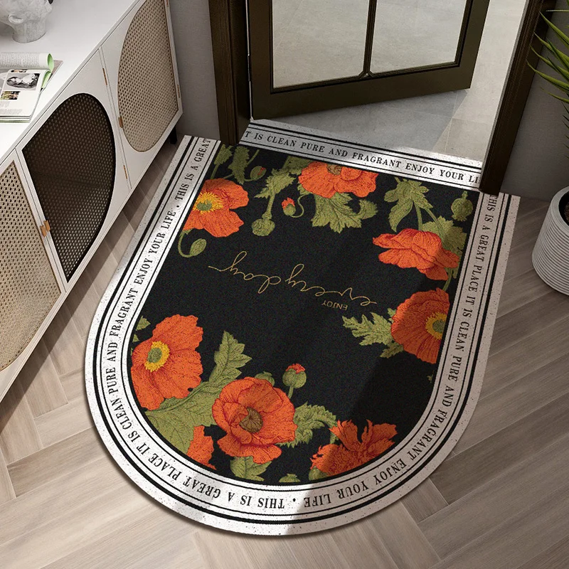 american entrance door mat semicircle pvc wire loop outdoor doorway carpet waterproof rug scratch the dirt elasticity floor mat free global shipping