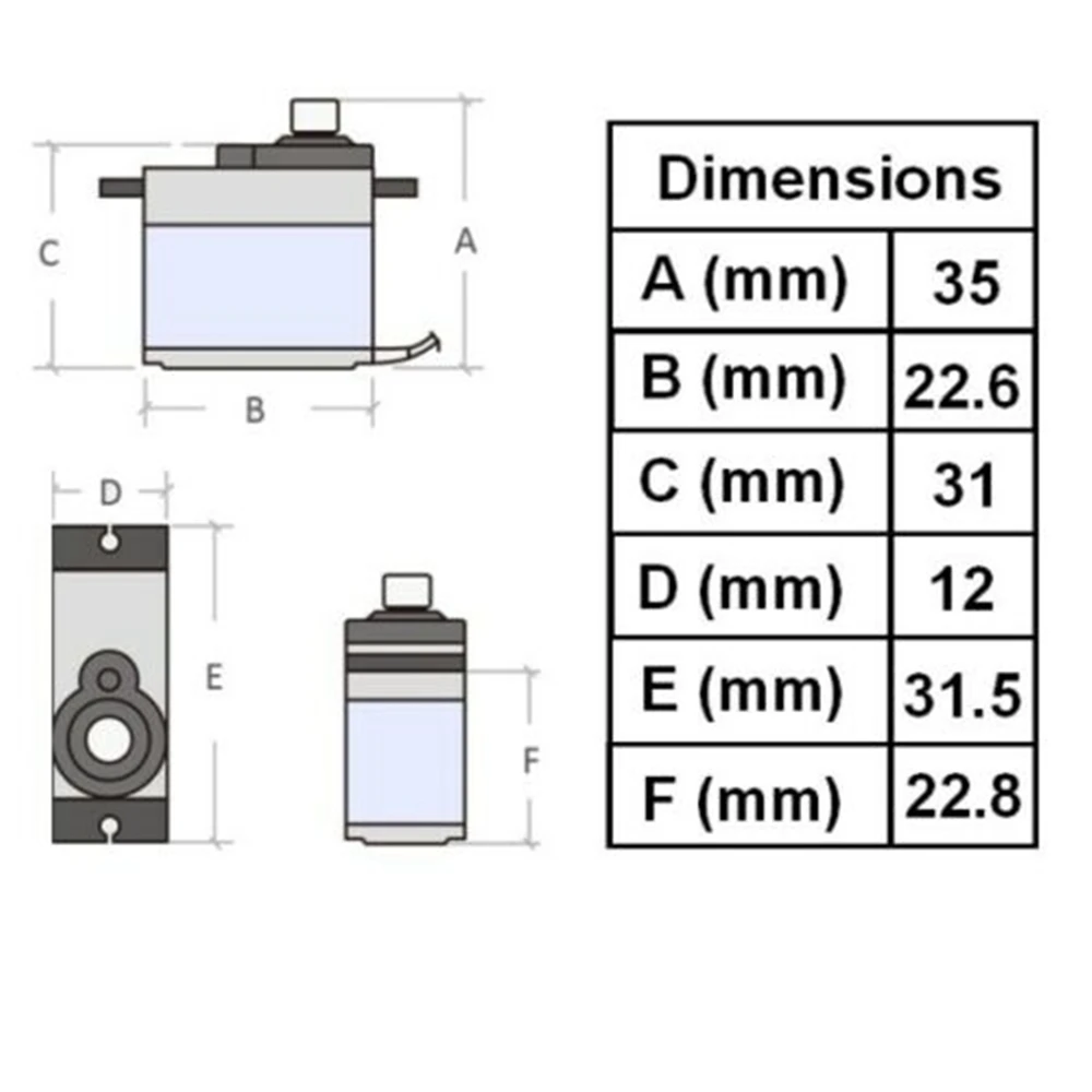 

1/4/5/10/20PCS MG92B Robot 13.8g 3.5KG Torque Mental Gear Digital Servo High Torque Double Bearing For RC Plane Drone Spare Part