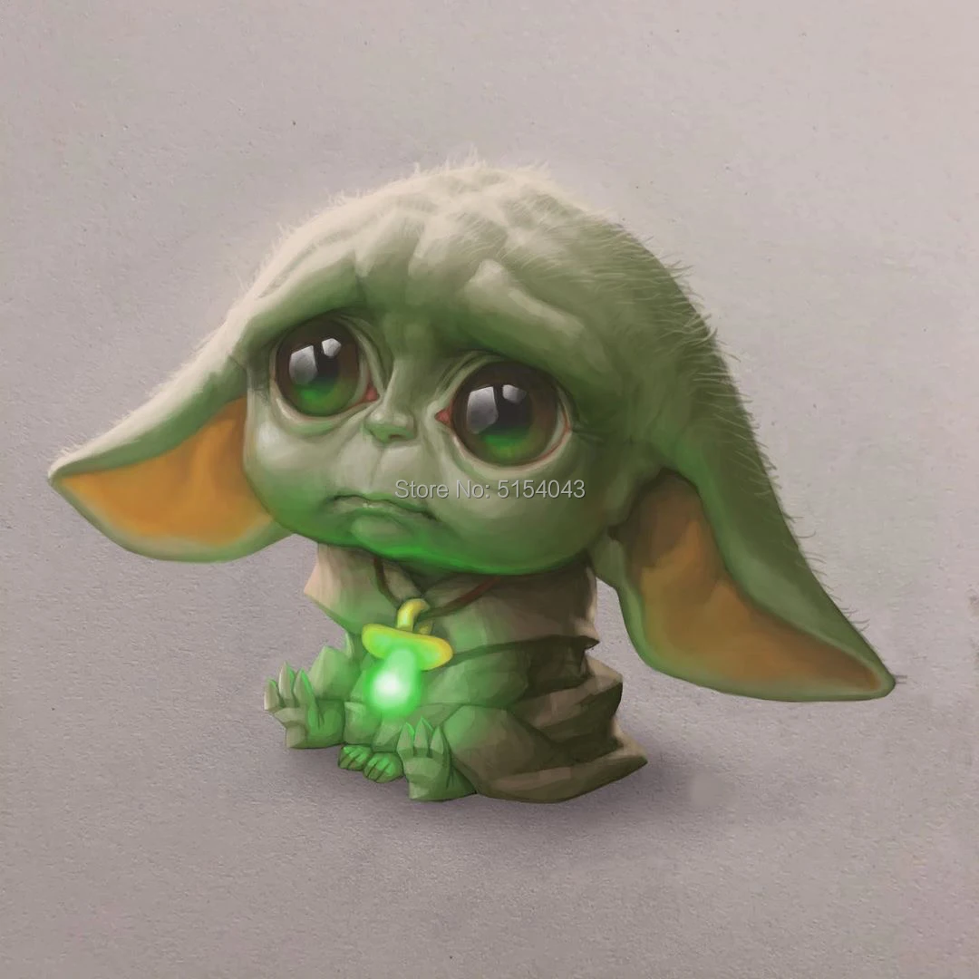 Детские наклейки на ноутбук и скейтборд Yoda Star Wars мандалорианская наклейка со