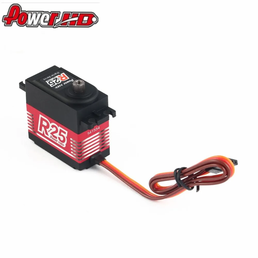 

POWER HD R25 Alloy Gear Digital Coreless High Voltage Servo with 25kg High Torque for RC Remote Control Car Boat Ship hz