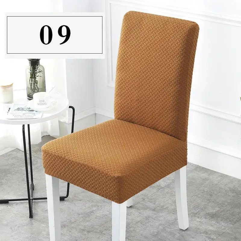 

40 Super Thick Cotton Spandex Dining Chair Cover Stretch One Piece Universal Chair Covers Machine Washable High Back Chair