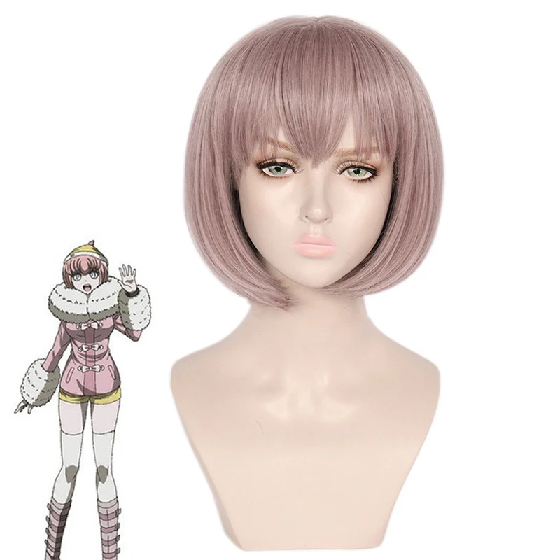 

Парик для косплея Danganronpa Ruruka Ando, термостойкие короткие искусственные волосы для костюма из «данганронпа», женские праздвечерние чные парик...