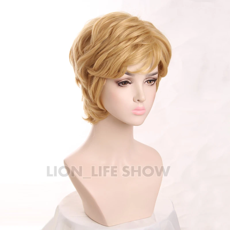 Парик для косплея из аниме Сейлор Уран Тено Харука стильные короткие