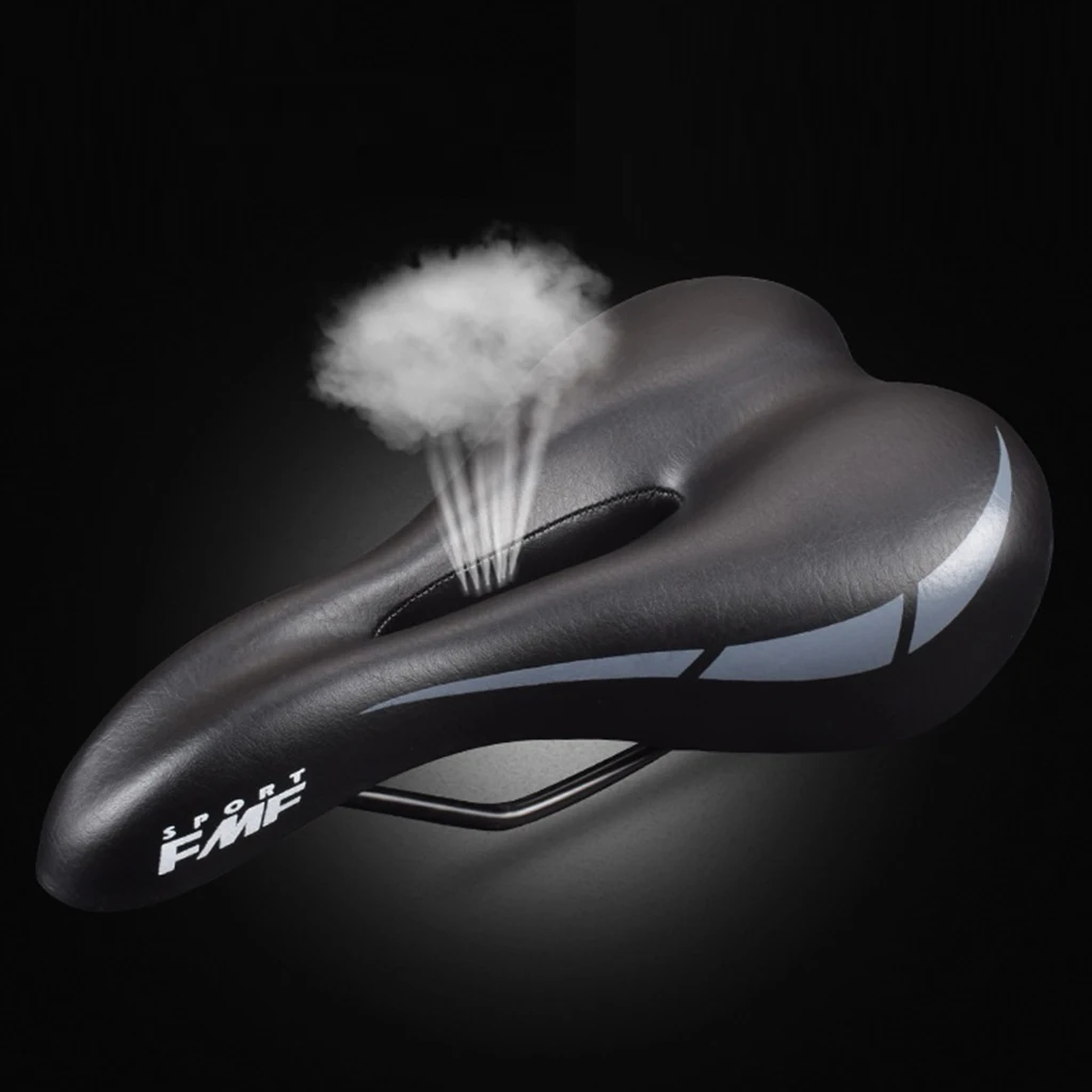 Велосипедное седло противоударное мягкое амортизирующее сиденье для горного и