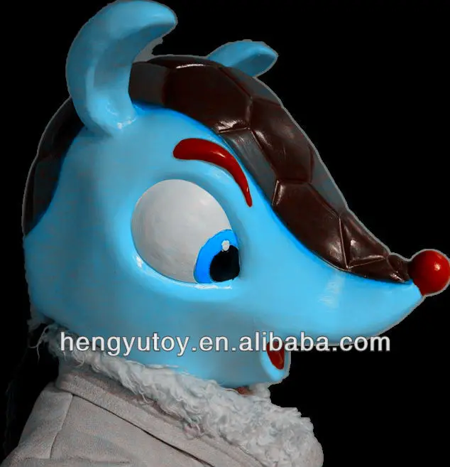 

Deluxe Quality Adult Armadillo Masks Fancy Dress Rubber Latex Full Face Animal Mask for Party