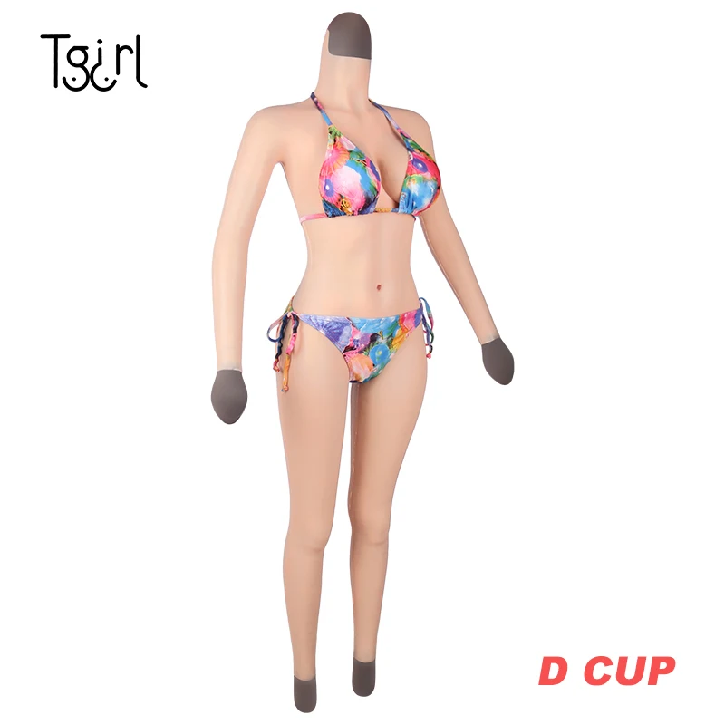 

Tgirl Silicone Body Full Bodysuit With Arm Suit Transgender Crossdressers Dragqueen Fake Boobs