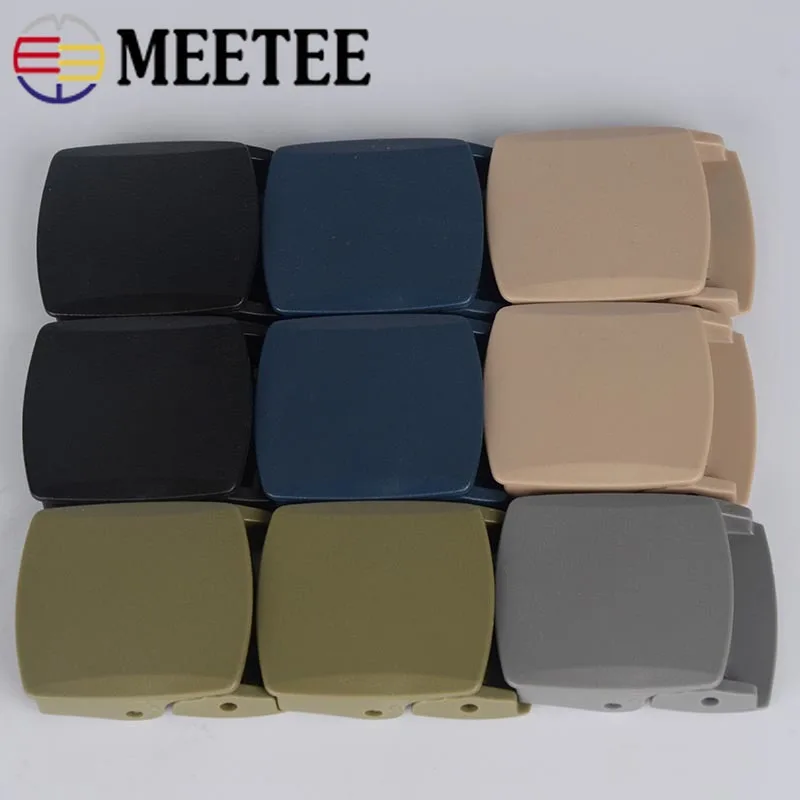 4 шт. Meetee 3 2/3 8 см пластиковый нейлоновый ремень гладкие пряжки регулируемые