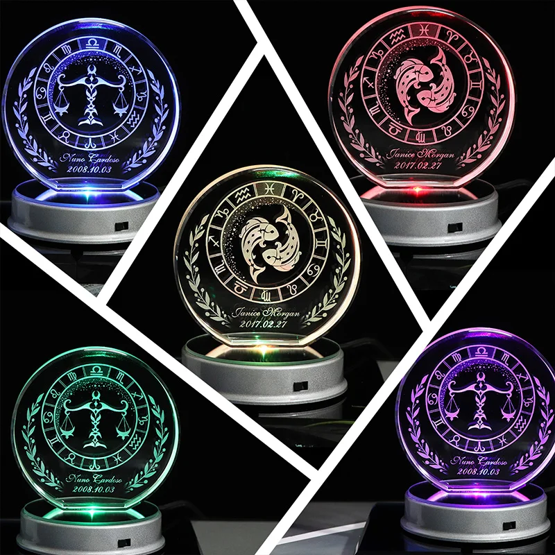 Индивидуальное созвездие полупользовательские кристаллы лазерная гравировка