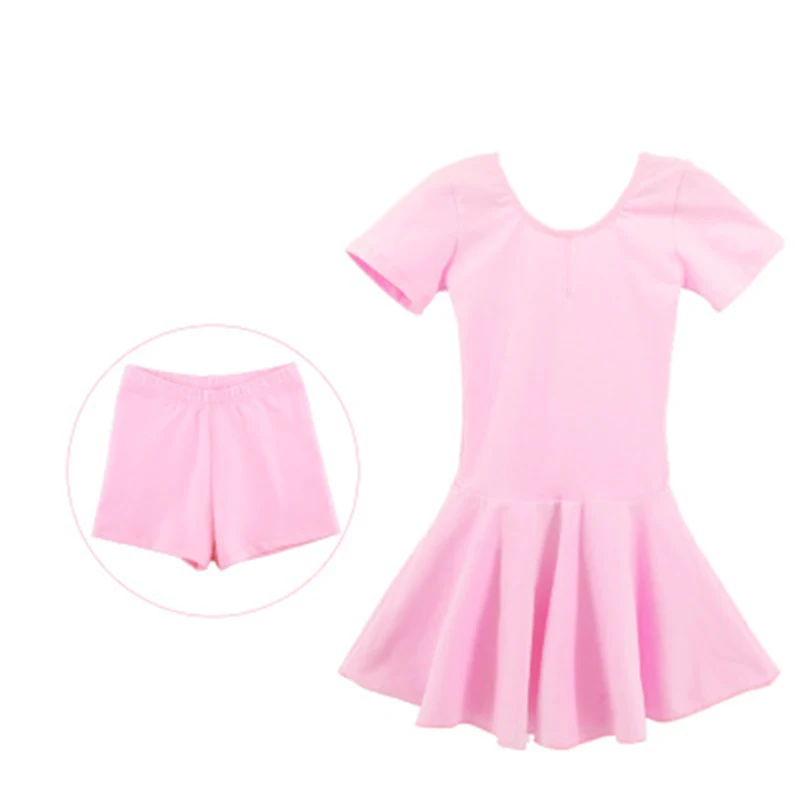 Детский хлопковый гимнастический купальник балет платье детский Лонгслив под