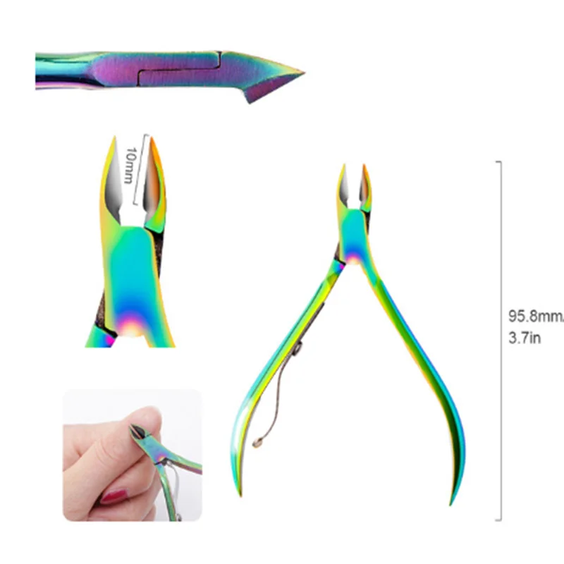 Двухсторонний толкатель для кутикулы Ladymisty Хамелеон удаления омертвевшей кожи