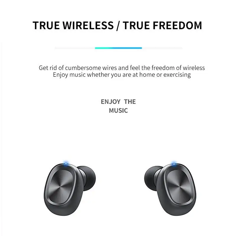 B9 наушники вкладыши TWS Bluetooth 5 0 8D стерео Беспроводной Smart Touch гарнитура наружные LED