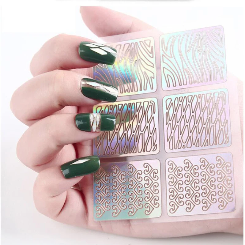 Голографические наклейки Addfavor для дизайна ногтей 24 шт. | Красота и здоровье