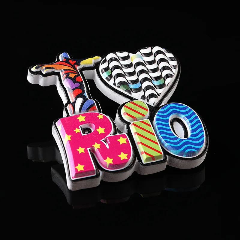 Магнит на холодильник бразилия путешествия смола Rio DE janeiro аттракционы сувенир