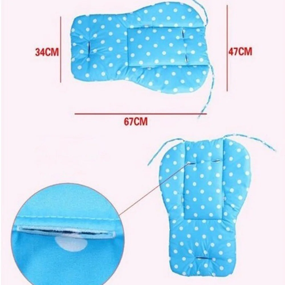 

Baby Thick Pushchair Mat Star Dot Liner Cover Stroller Buggy Pram Seat Cushion Cotton Diapers Changing Nappy Pad Seat General